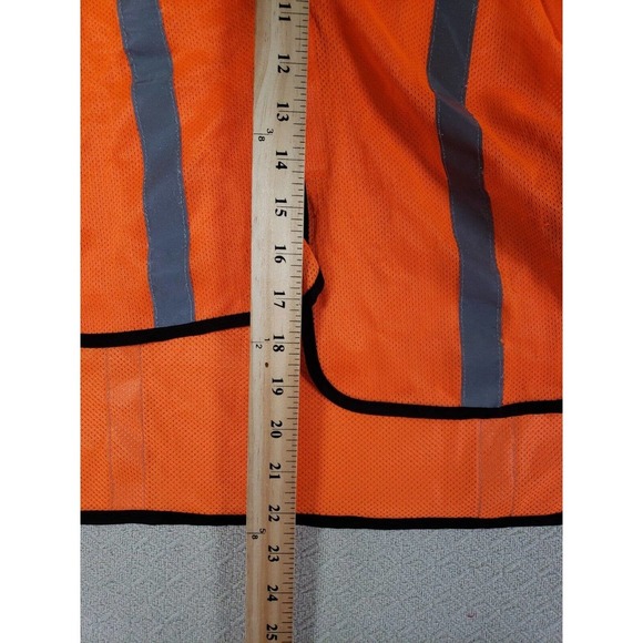 Body Guard Vest Unisex One Size Orange Sleeveless 100% Polyester Safety Gear - Picture 4 of 7